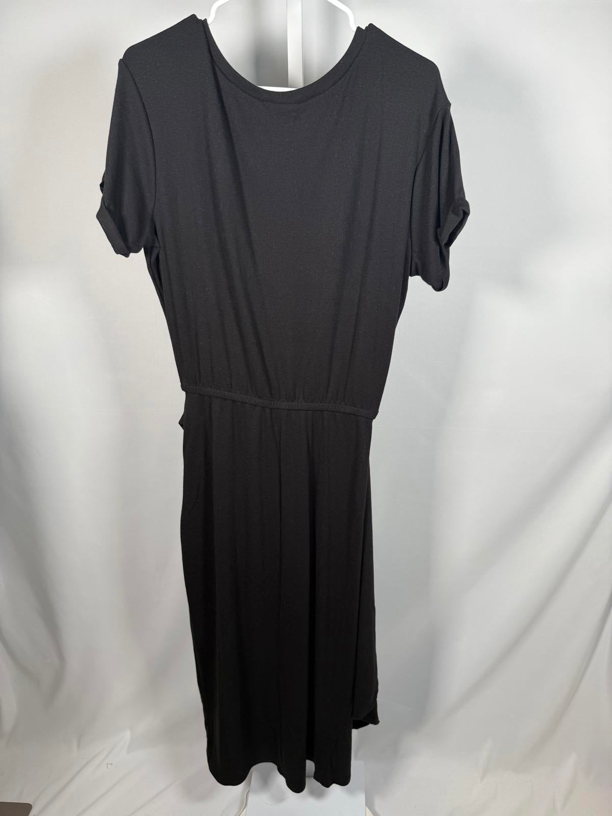 NWT LBLC The Label BLACK Women's Kelly Wrap Dress Size Medium