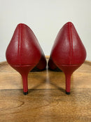 French Connection Kate Burgundy Pointed Toe Pumps Kitten Heel Size 9 NWB