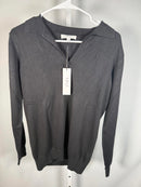 NWT LBLC The Label Black Knit High-Low Pullover Top Medium