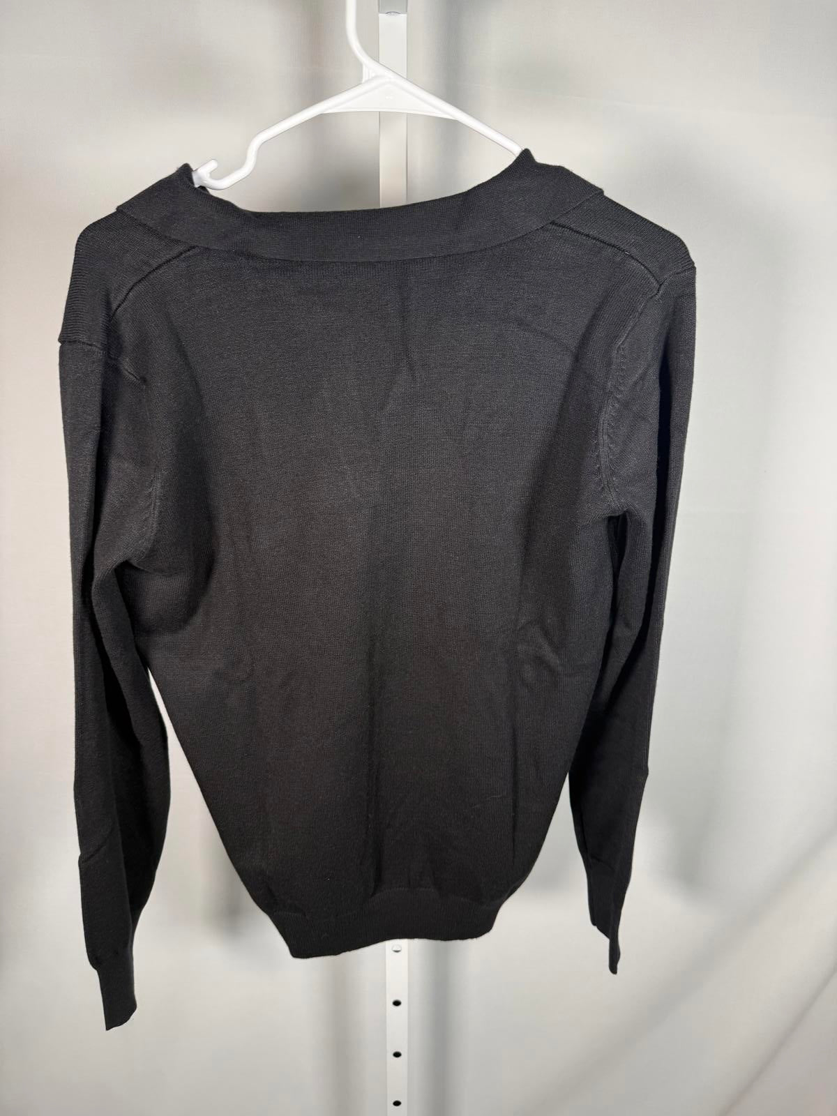 NWT LBLC The Label Black Knit High-Low Pullover Top Medium