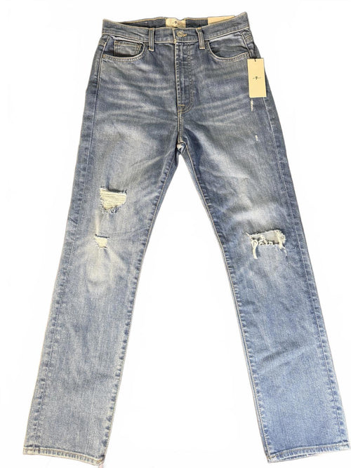 NWT 7 For All Mankind Easy Slim Women's Floral Detail Jeans Size 28