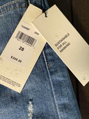 NWT 7 For All Mankind Easy Slim Women's Floral Detail Jeans Size 28