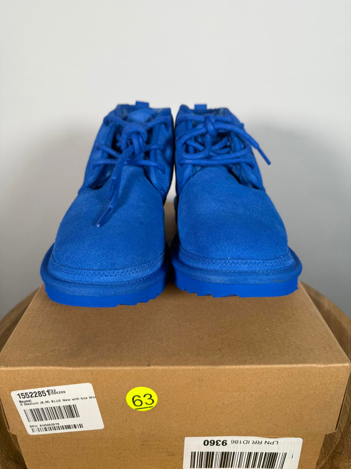 NWT UGG Neumel Blue Lace Up Ankle Boots Women's Size 5