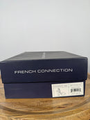 French Connection Pink Velvet Platform Block Heel Sandals Size 8.5 NWB