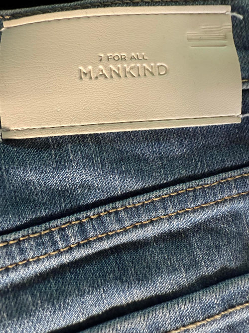 NWT 7 For All Mankind Easy Slim Women's Floral Detail Jeans Size 28