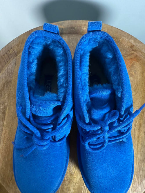 NWT UGG Neumel Blue Lace Up Ankle Boots Women's Size 5