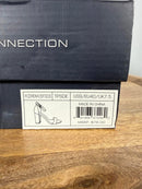 French Connection Brown Suede Ankle Strap Block Heel Sandals US 9 NWB
