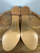 French Connection Brown Suede Ankle Strap Block Heel Sandals US 9 NWB