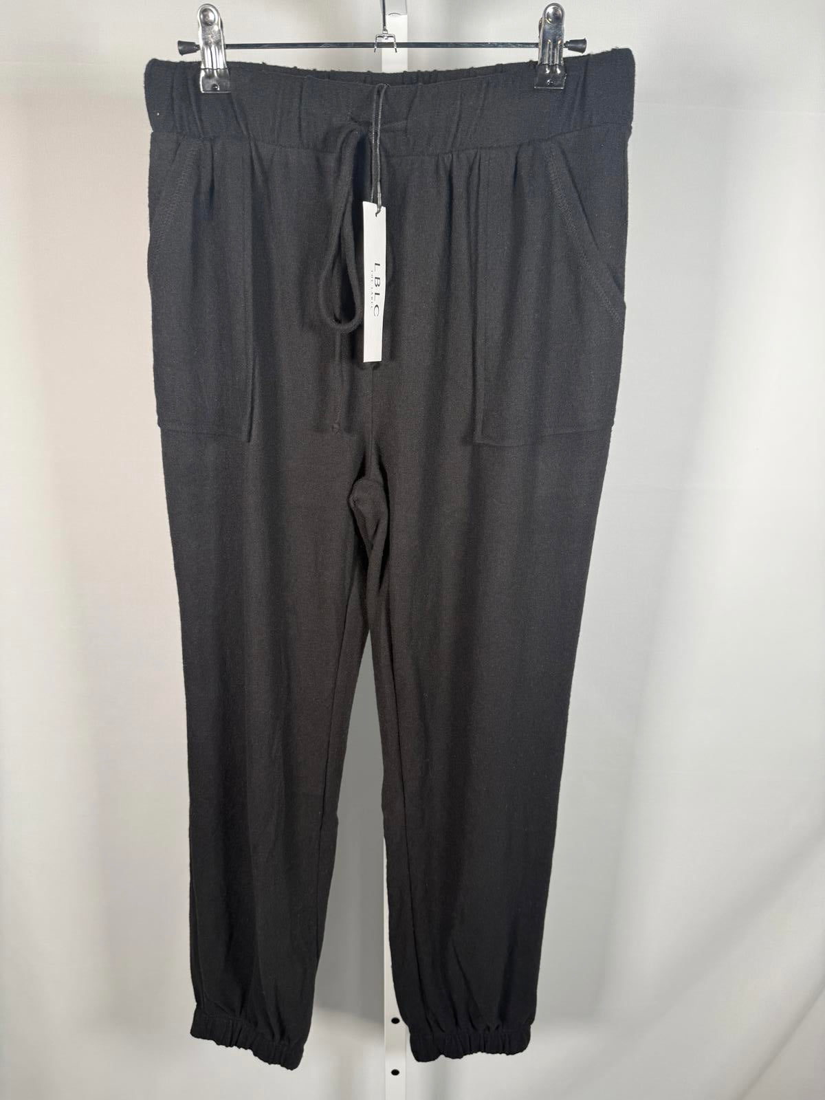 NWT LBLC The Label Erza Cozy Pocket Pants Black Size Medium