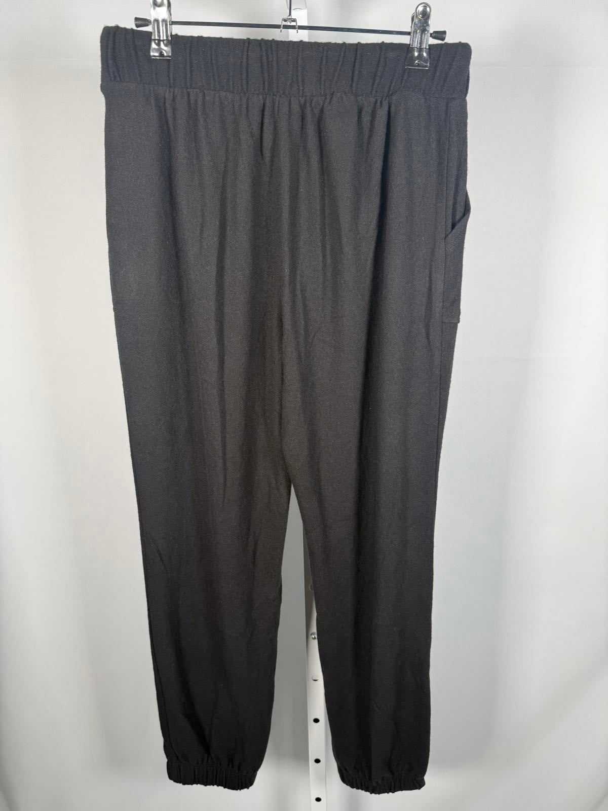 NWT LBLC The Label Erza Cozy Pocket Pants Black Size Medium