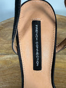 French Connection Tessa Black Strappy Heels Ankle Strap Sandals US 9 NWB