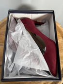 French Connection Burgundy Suede Pointed Toe Stiletto Heels Size 9 NWB