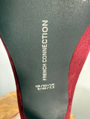 French Connection Burgundy Suede Pointed Toe Stiletto Heels Size 9 NWB