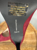 French Connection Burgundy Suede Pointed Toe Stiletto Heels Size 9 NWB