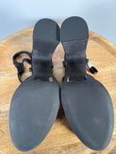 French Connection Black Platform Block Heel Sandals US 9 NWB