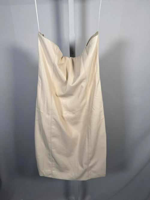 NWT LBLC The Label Luca Strapless Mini Dress Ivory Medium