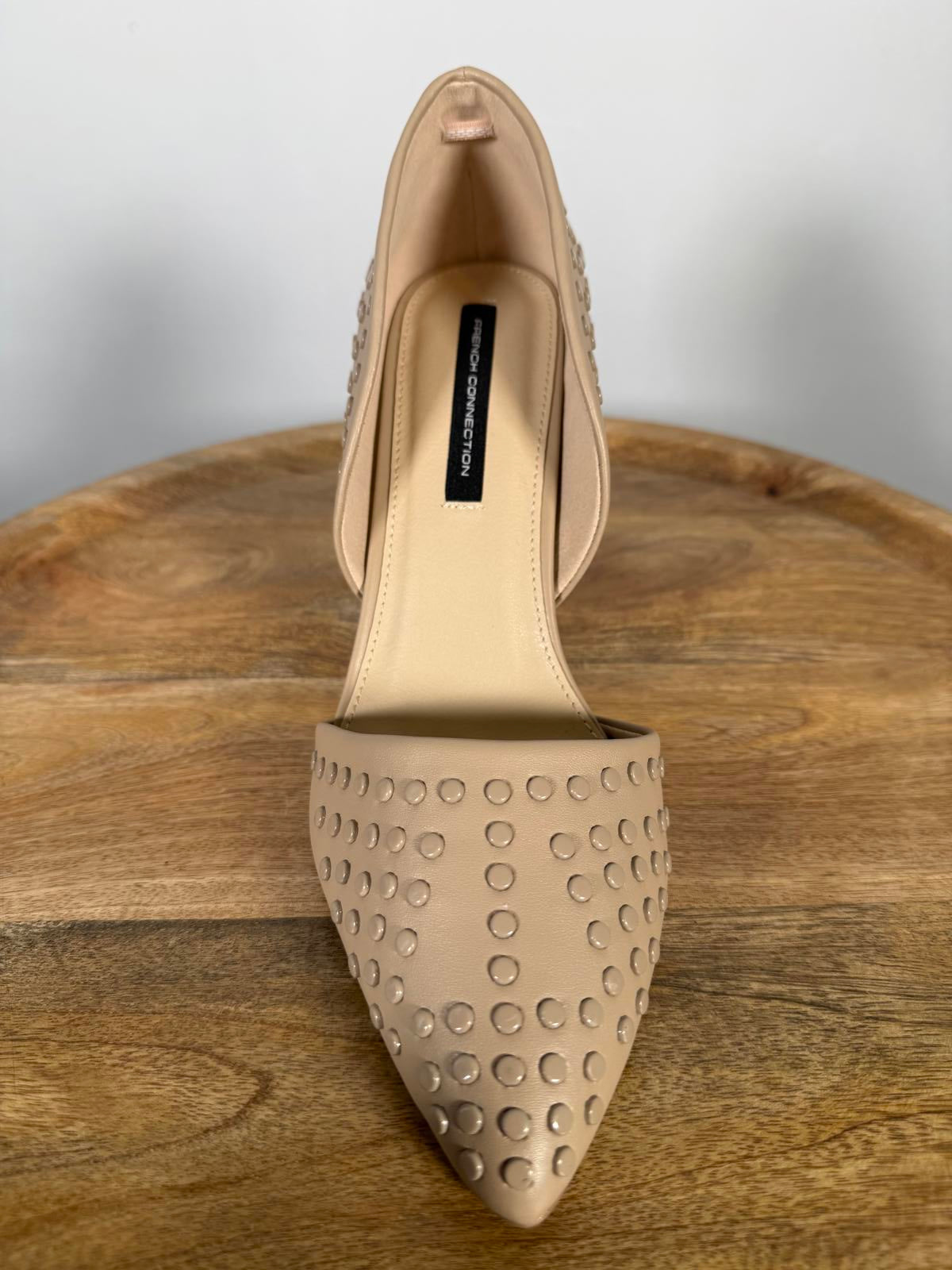 French Connection Cement Studded Pumps Pointed Toe Heels Size US 8.5 NWB
