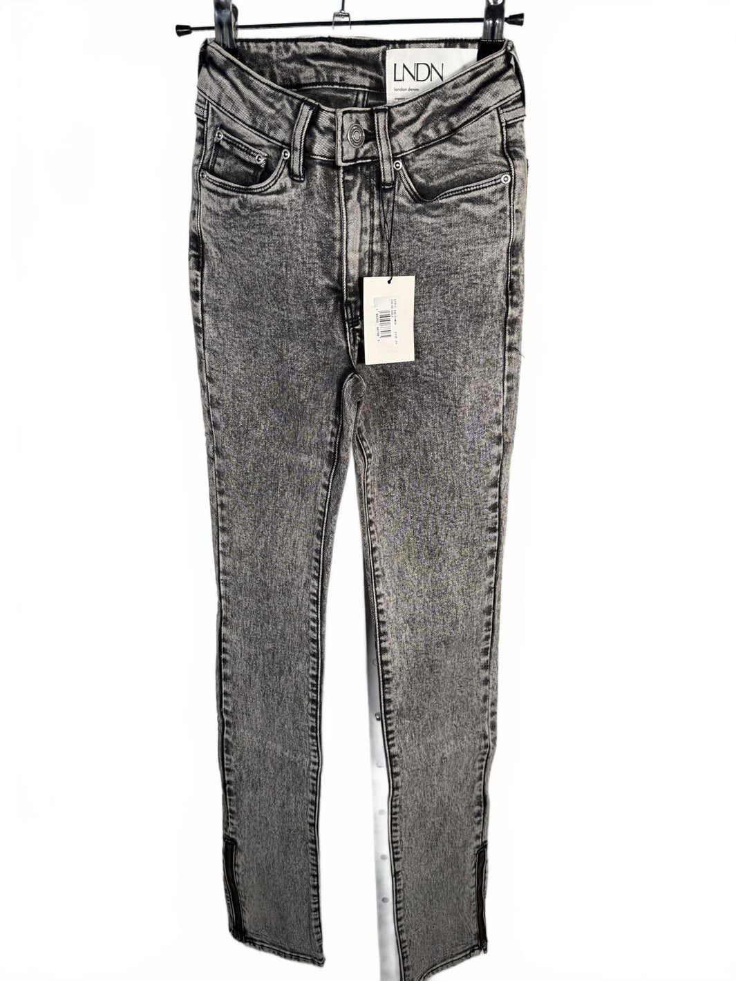 NWT LNDN Landon Denim Acid Wash Ankle Zip Straight Leg Jeans Women’s Size 22