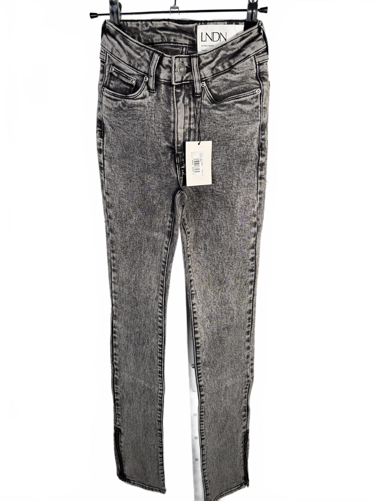 NWT LNDN Landon Denim Acid Wash Ankle Zip Straight Leg Jeans Women’s Size 26
