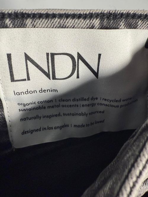 NWT LNDN Landon Denim Acid Wash Ankle Zip Straight Leg Jeans Women’s Size 26