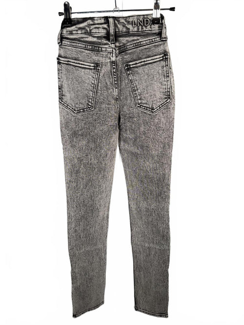 NWT LNDN Landon Denim Acid Wash Ankle Zip Straight Leg Jeans Women’s Size 22