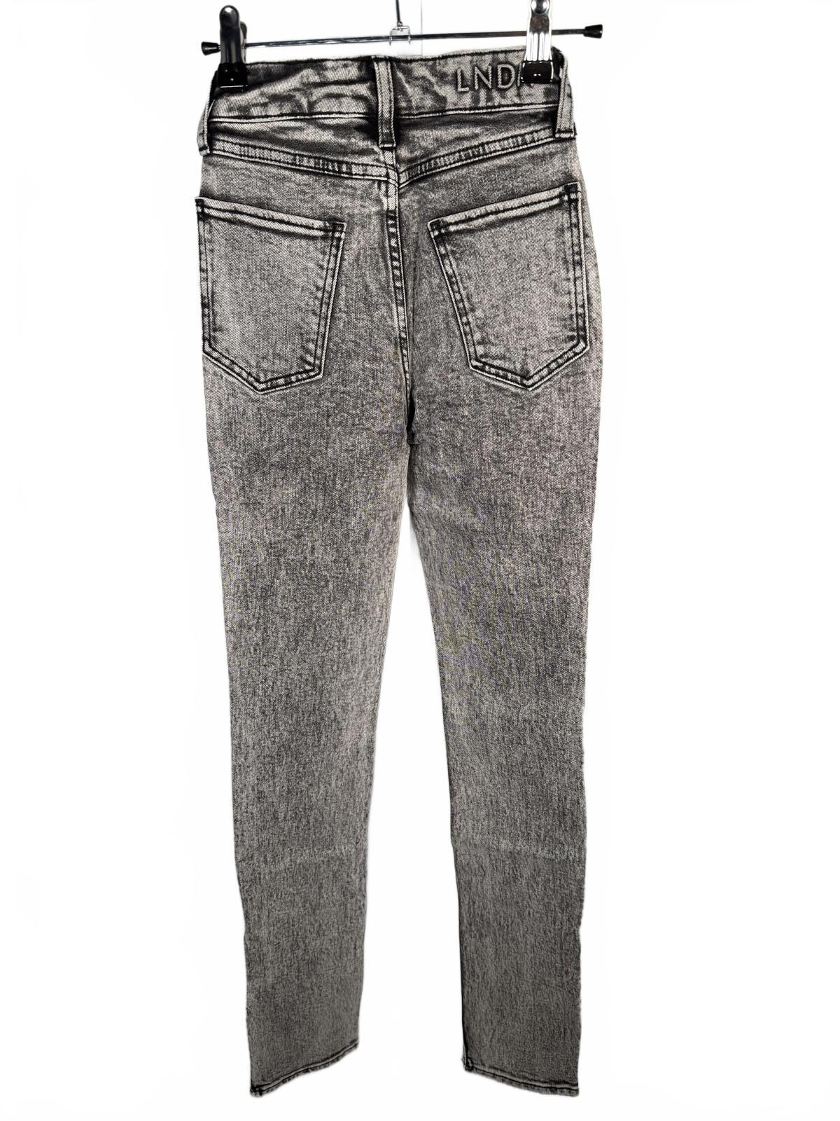NWT LNDN Landon Denim Acid Wash Ankle Zip Straight Leg Jeans Women’s Size 26