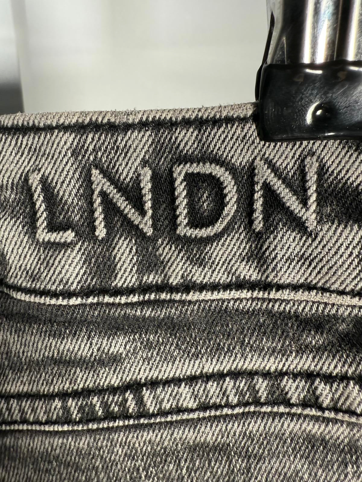 NWT LNDN Landon Denim Acid Wash Ankle Zip Straight Leg Jeans Women’s Size 26