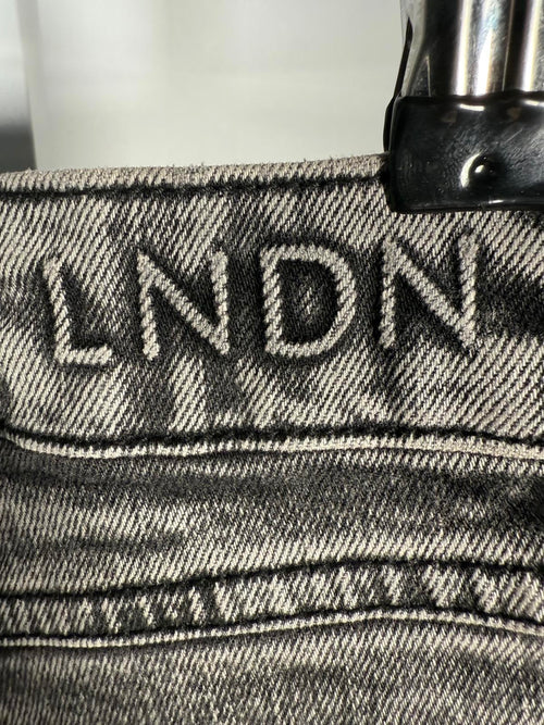 NWT LNDN Landon Denim Acid Wash Ankle Zip Straight Leg Jeans Women’s Size 26