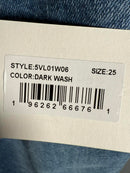 NWT LNDN Women’s Dark Wash Flare Jeans High Rise Denim Size 25