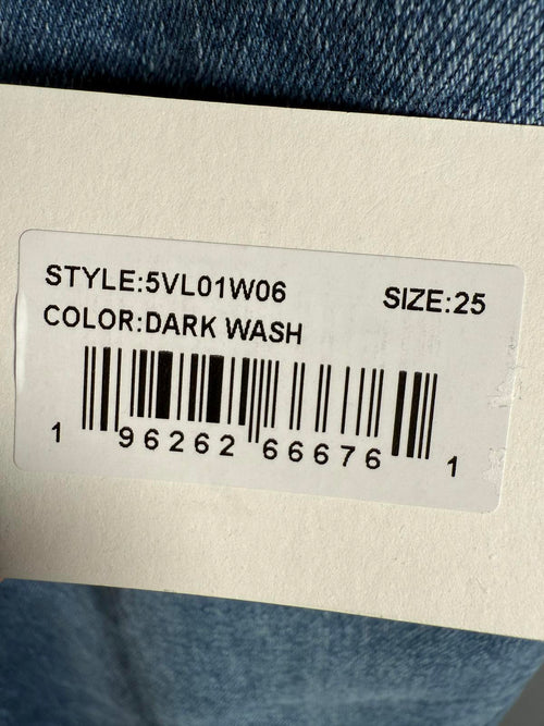 NWT LNDN Women’s Dark Wash Flare Jeans High Rise Denim Size 25