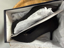 French Connection Black Suede Pointed Toe Kitten Heel Pumps Women’s US 8.5 NWB