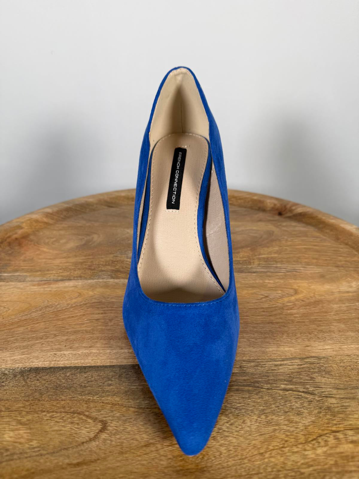 French Connection Royal Blue Suede Pointed Toe Heels Pumps Women’s US 7.5 NWB