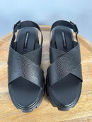 French Connection Black Chunky Platform Sandals Women’s US Size 8.5 NWB
