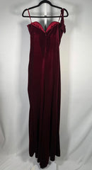 NWT Jovani 42665A Burgundy Strapless Gown Size 8 Formal Prom Dress w/ Straps