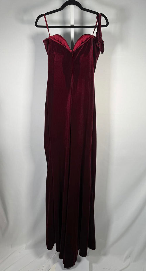 NWT Jovani 42665A Burgundy Strapless Gown Size 8 Formal Prom Dress w/ Straps