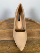 French Connection Women's Beige Raven Pumps Heels Shoes Size 9.5 NWB