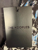 The Kooples Firework Silk Mini Dress Size 1 (US S) Blue Black Floral NWT