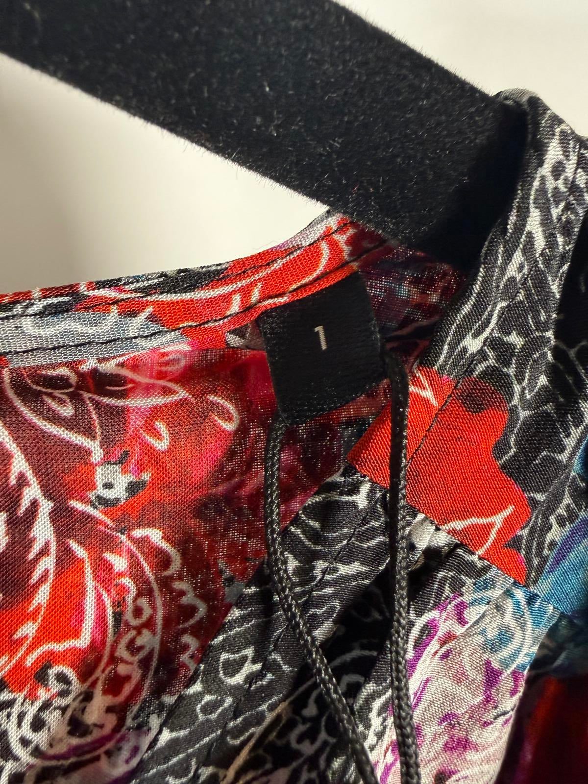 The Kooples Paisley Flowers Silk Mini Dress Size 1 (US S) Wrap V-Neck NWT