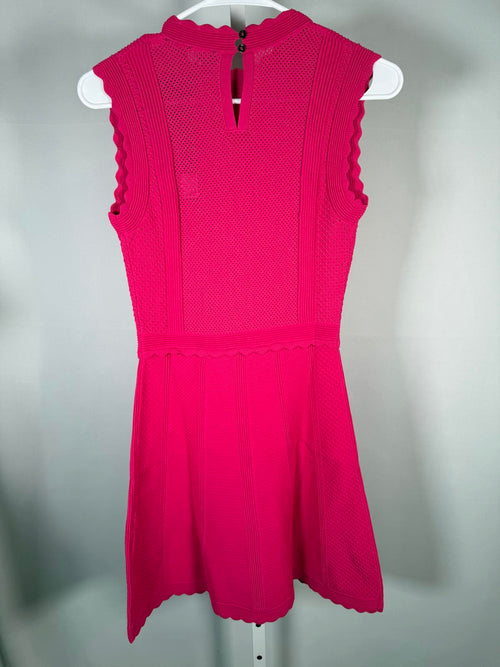 The Kooples Pink Knit Mini Dress Size 2 (US M) Sleeveless Bodycon NWT