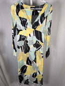 The Kooples Hibiscus Silk Midi Dress Size 1 (US S) Green Floral NWT