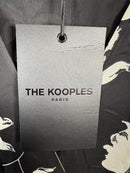 The Kooples Orchid Scarf Black Floral Wrap Dress Size 0 (US XS) NWT