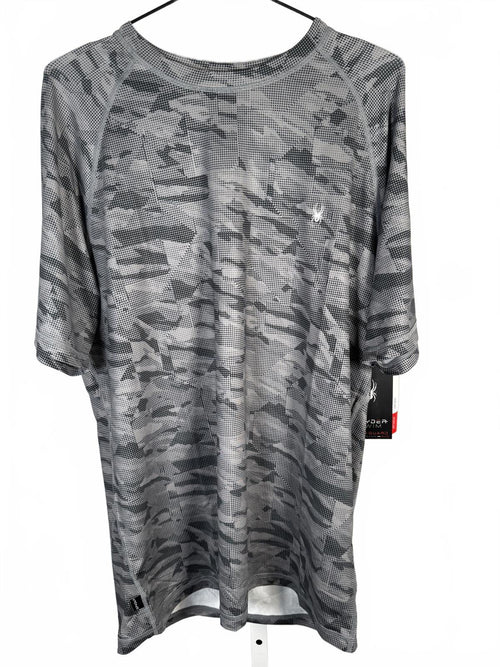 NWT Spyder Men's Short Sleeve Rash Guard Swim Shirt Size Medium