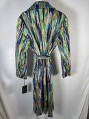 NWT Kathy Ireland Fashion 360 Faux Wool Belted Duster Coat Large