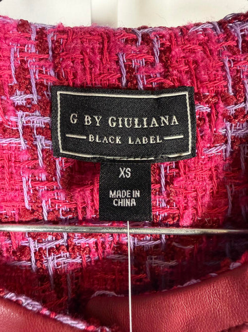 NWT G by Giuliana Black Label Timeless Jacket Pink Size XS