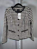 NWT G by Giuliana Black Label Timeless Jacket Houndstooth Size Small