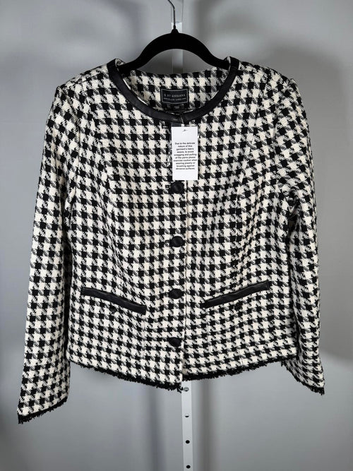 NWT G by Giuliana Black Label Timeless Jacket Houndstooth Size Small