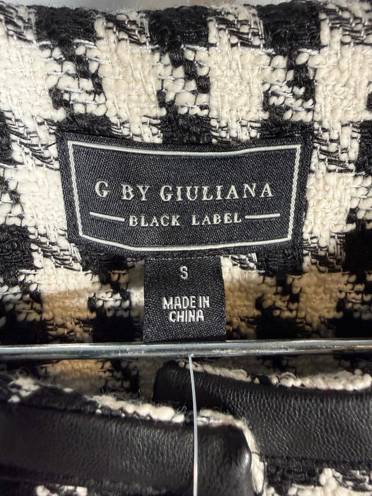 NWT G by Giuliana Black Label Timeless Jacket Houndstooth Size Small