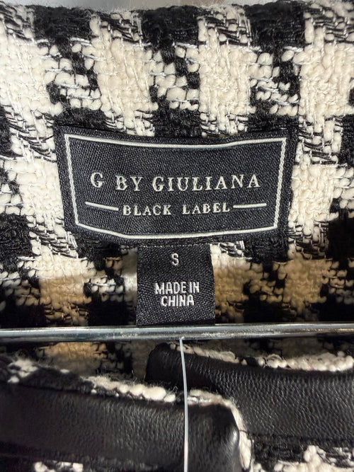 NWT G by Giuliana Black Label Timeless Jacket Houndstooth Size Small