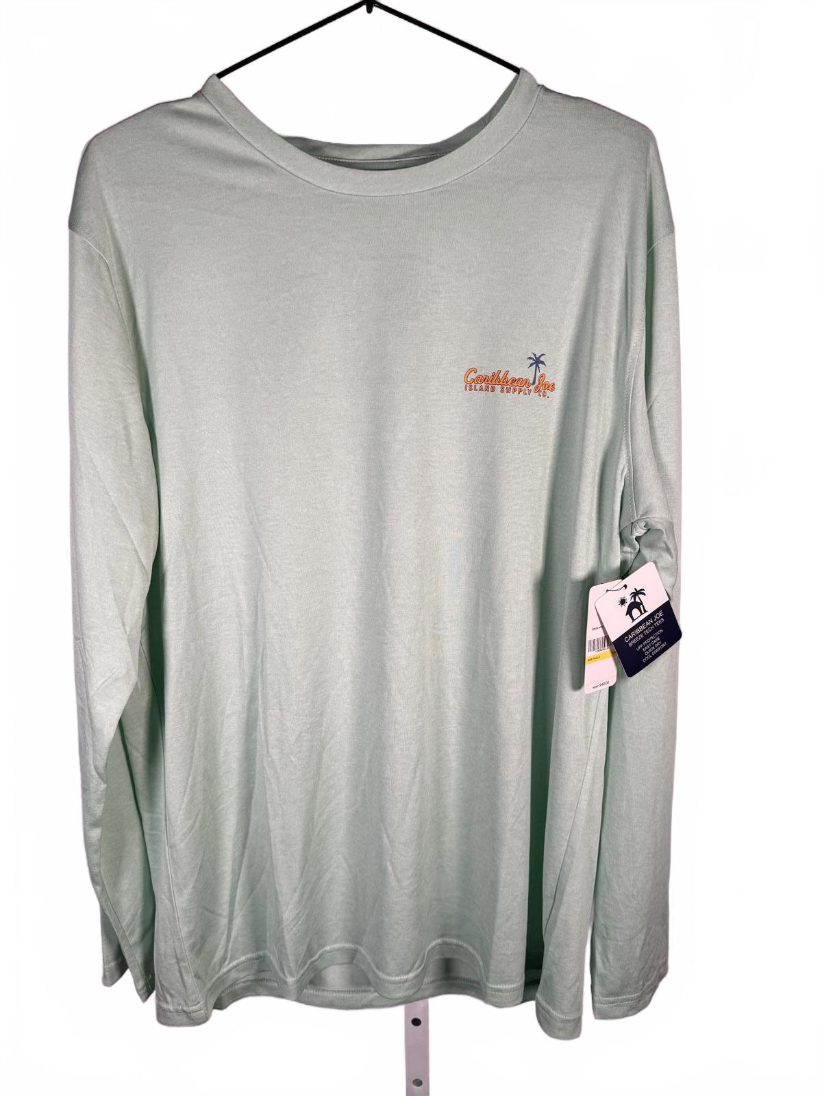 NWT Caribbean Joe Men's Long Sleeve T-Shirt Size M