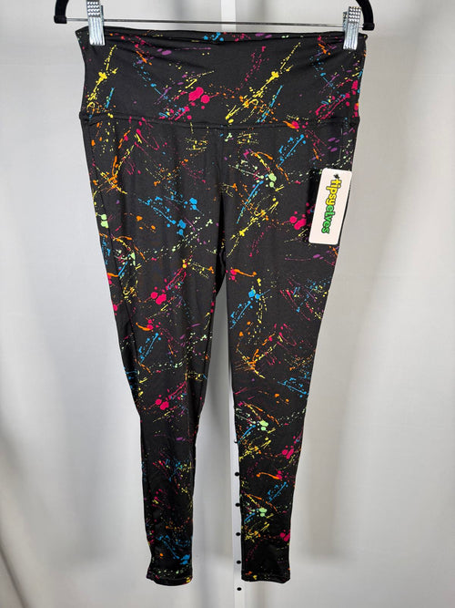 NWT Tipsy Elves Neon Splatter Women's Leggings Size Small